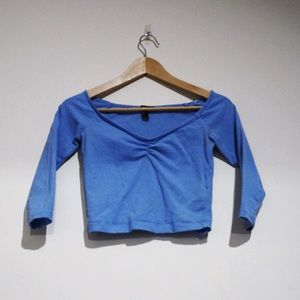 Baby Blue Crop Top